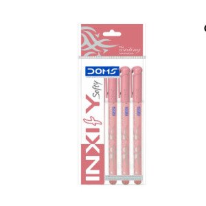 DOMS Inxify soft Ballpoint Red Pens pack of 5